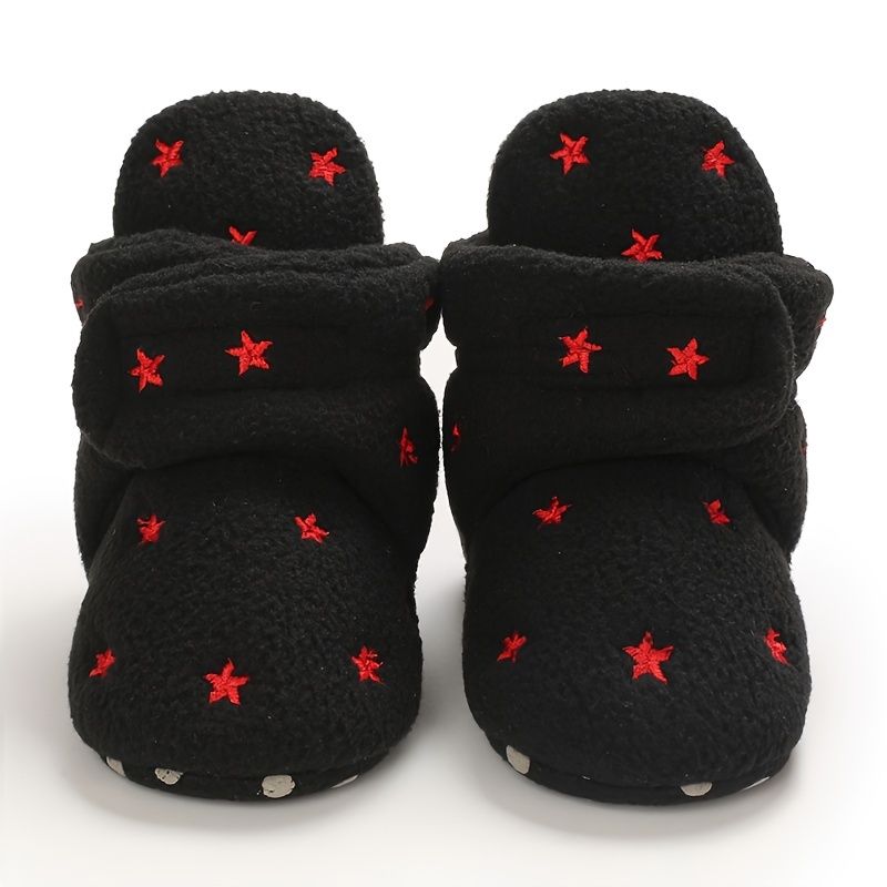 Infant Bebis Pojkar Booties Mjuksulor Halkfria First Walker Skor För Vintern