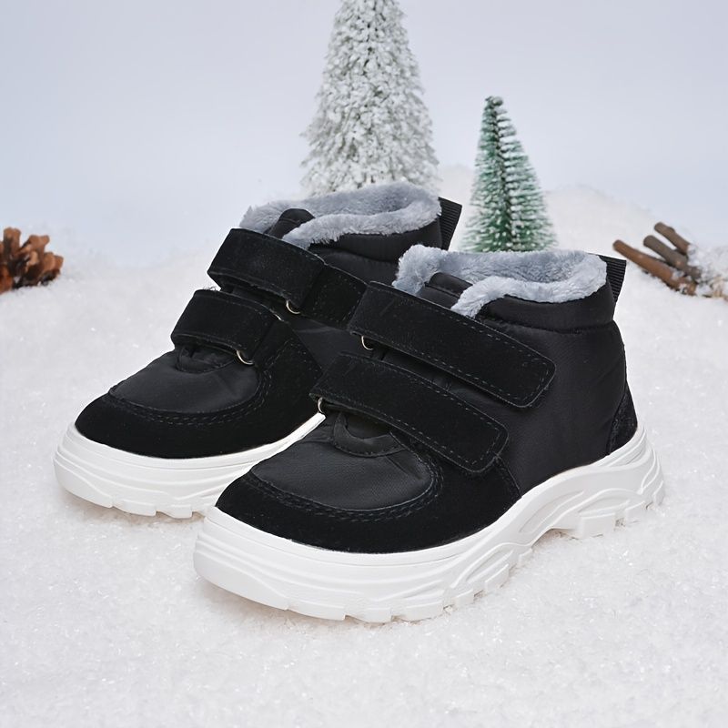 Pojkar Snökängor Mjuksulor Anti-slip Thermal High Top Skor Vinter