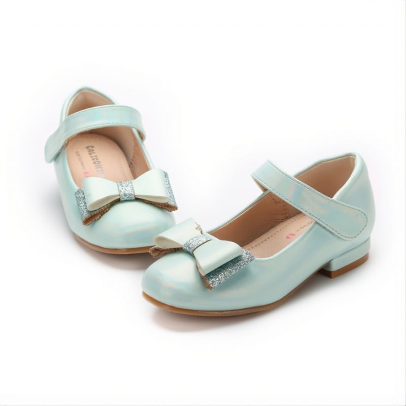 Småbarn Barn Bowknot Design Flickskor Prinsessskor Mary Jane Flats