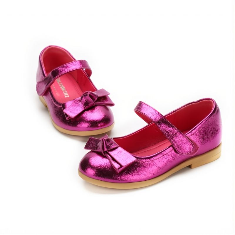 Småbarn Barn Bowknot Design Flickskor Prinsessskor Mary Jane Flats