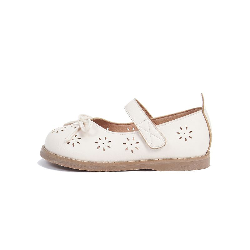 Tjejer Mjuksulor Anti-halk Mary Jane Flats Princess Dress Skor With Bowknot