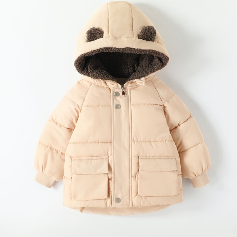 Pojkar Hooded Puffer Kappa För Höst Vinter Ny