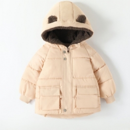 Pojkar Hooded Puffer Kappa För Höst Vinter Ny