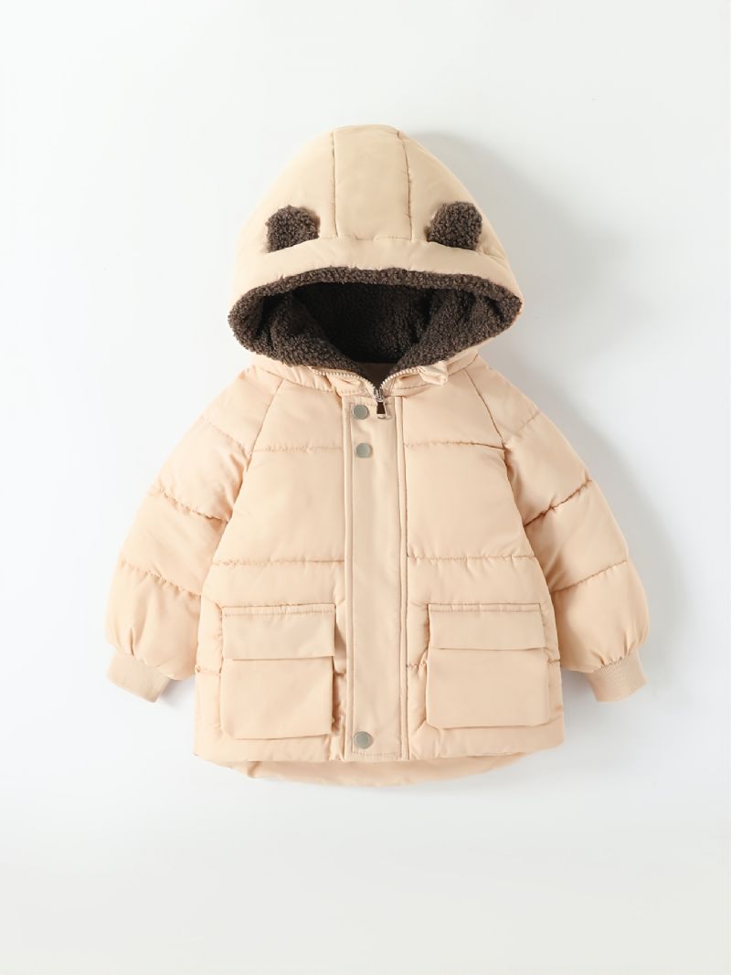 Pojkar Hooded Puffer Kappa För Höst Vinter Ny