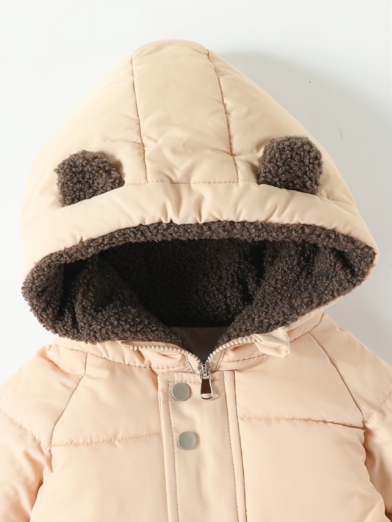 Pojkar Hooded Puffer Kappa För Höst Vinter Ny