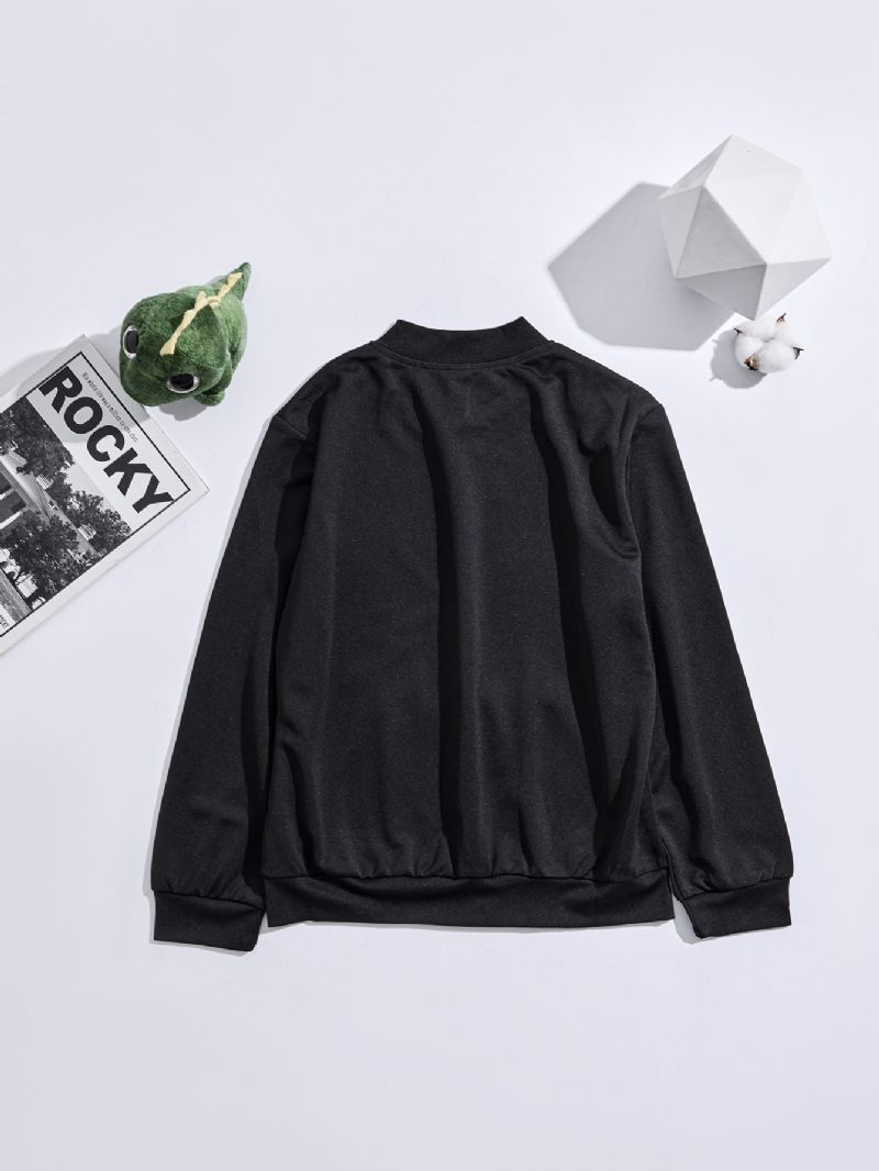 Pojkar Solid Zip Front Sweatshirt Kappa