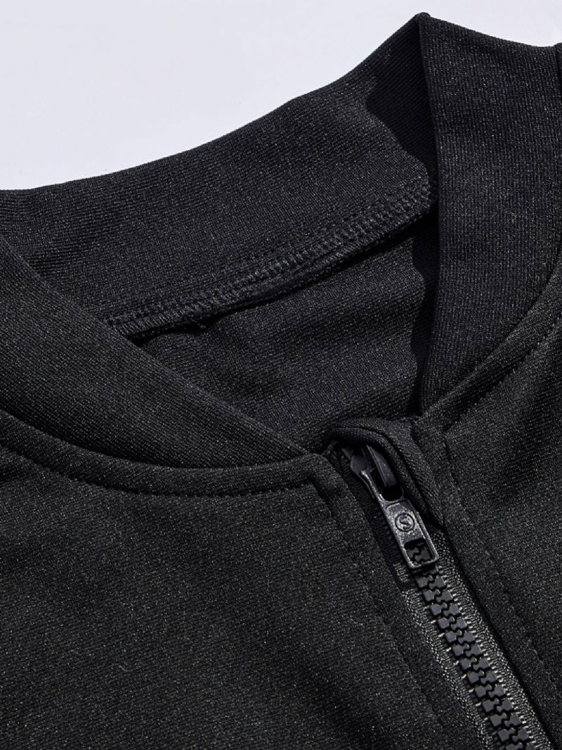 Pojkar Solid Zip Front Sweatshirt Kappa