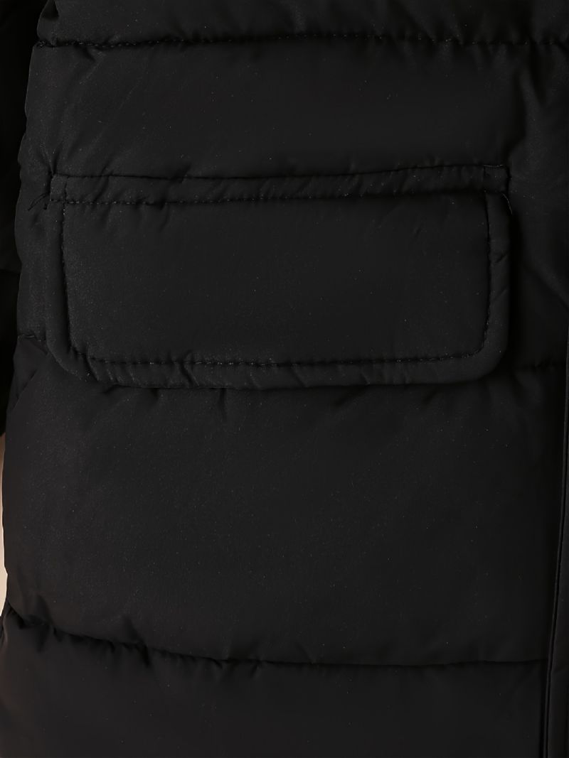 Tjejer Hooded Zipper Puffer Kappa För Höst Och Vinter Ny