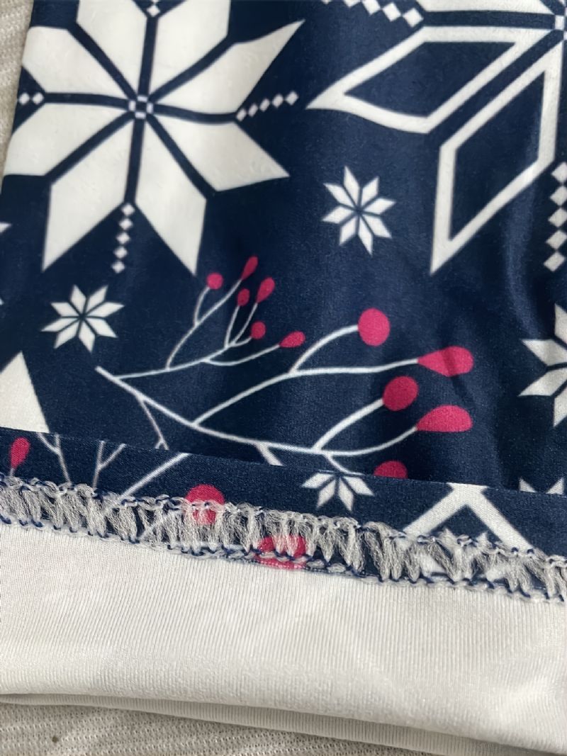 1 St Julprintade Leggings