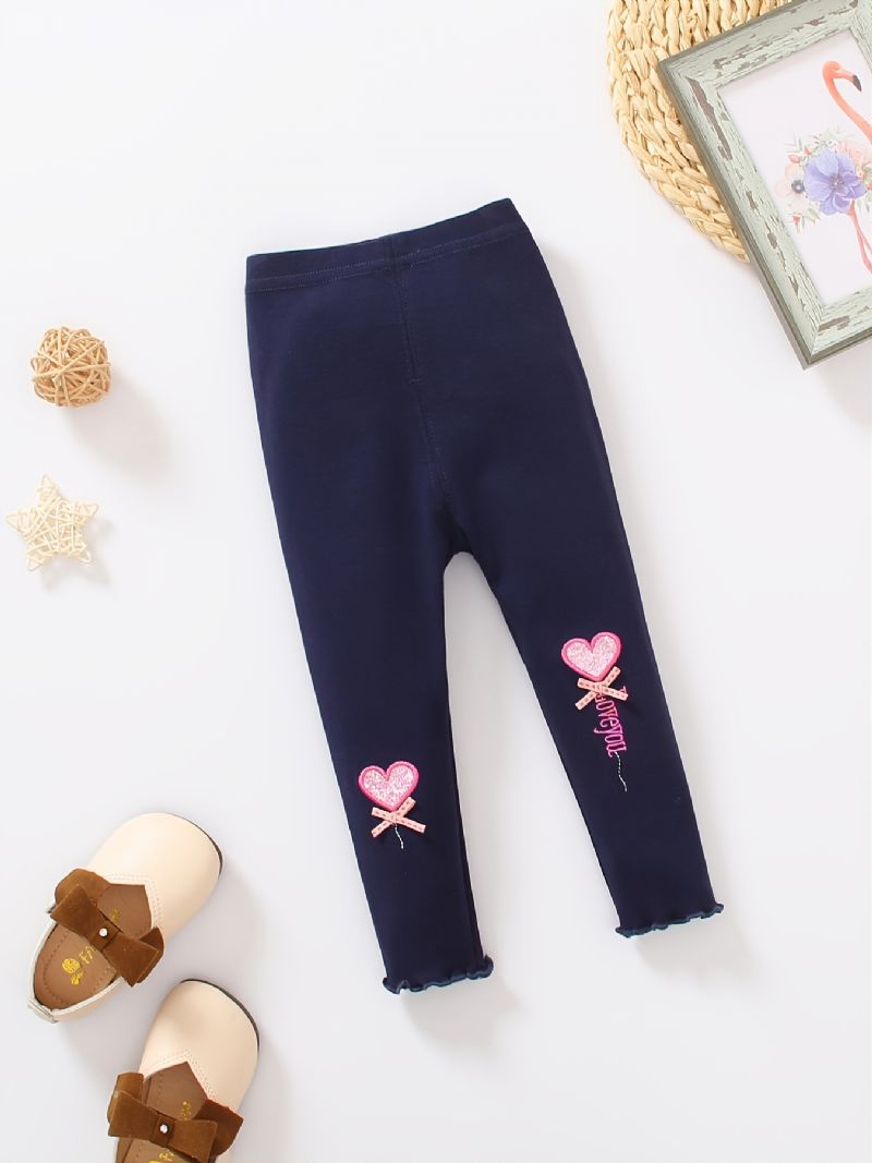 Flickor Casual Cotton Leggings Vinter Nytt