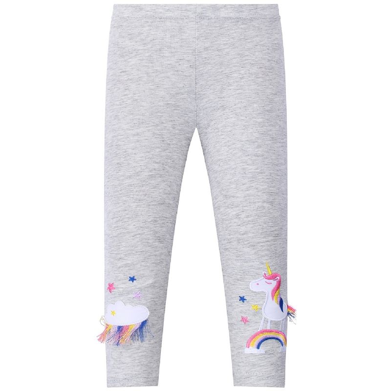 Flickor Casual Stretch Tofs Unicorn Leggings