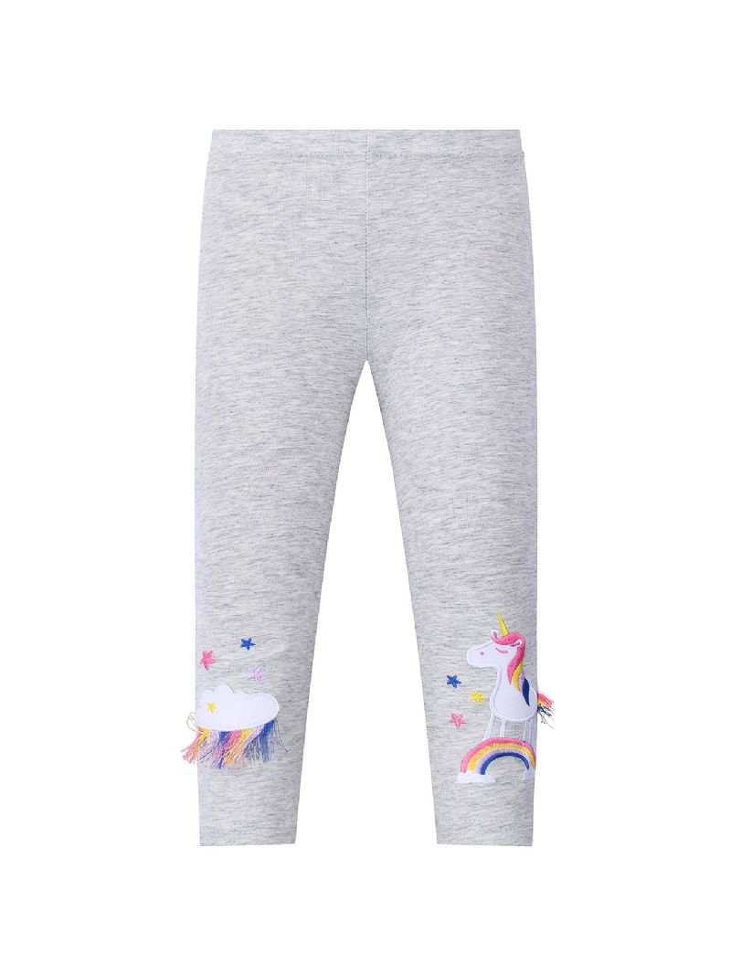 Flickor Casual Stretch Tofs Unicorn Leggings