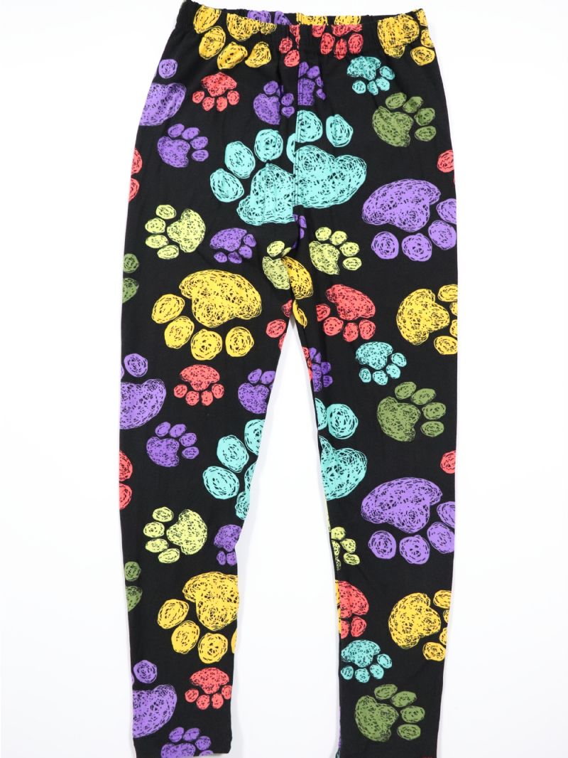 Söta Paws Flickor Mjuka Leggings