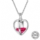 3D Heart Rubin Stone Pendant