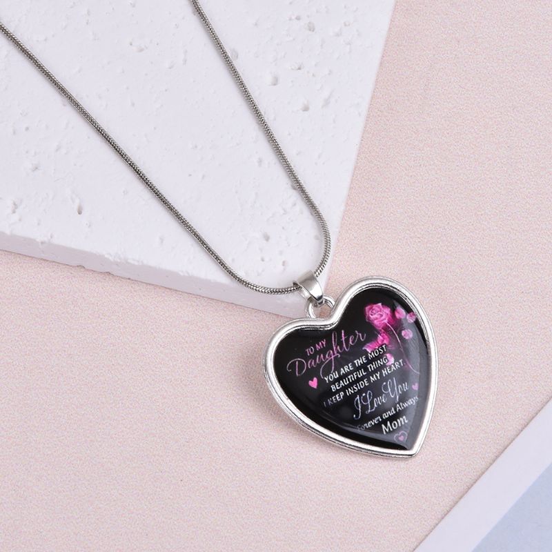 Flickor Heart Charm Halsband