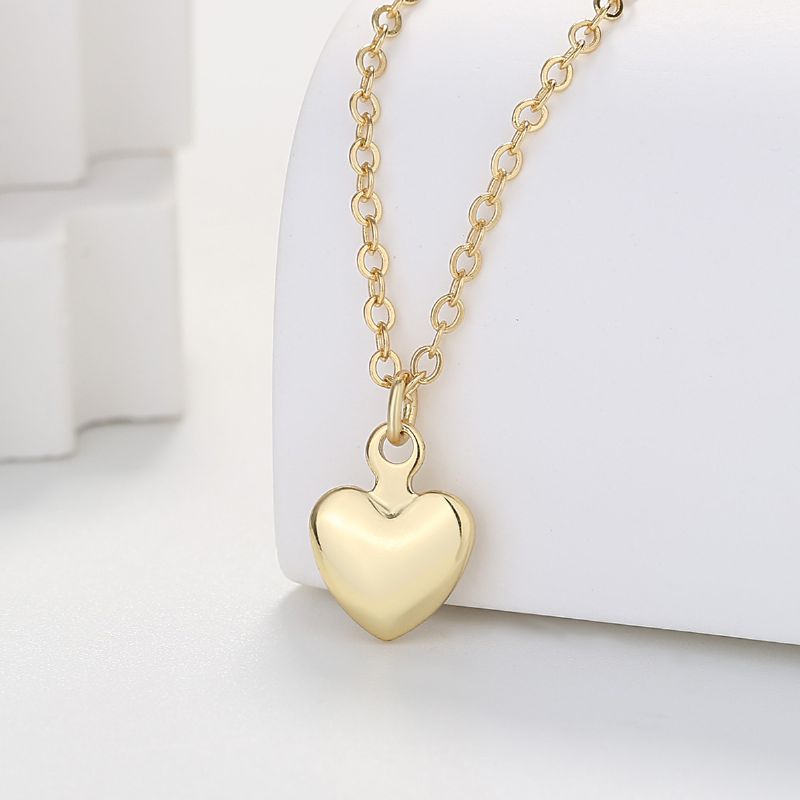 Heart Choker Halsband Delikat Love Hänge Gyllene Smycken För Kvinnor Tjejer