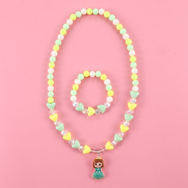 Makersland Toddler Flickor Princess Charm Färgglada Halsband