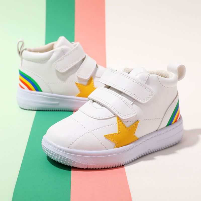 Småbarn Barn Vinter & Allover Rainbow Star Mönster Sneakers Med Mjuka Ben