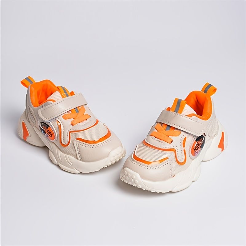 Småbarn Flickor Orange Casual Mode Andas Utomhus Sneakers