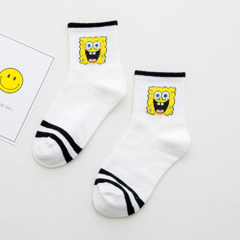 Barnstrumpor Cartoon Pattern Cotton Crew Socks Varm Vinter För Pojkar Flickor