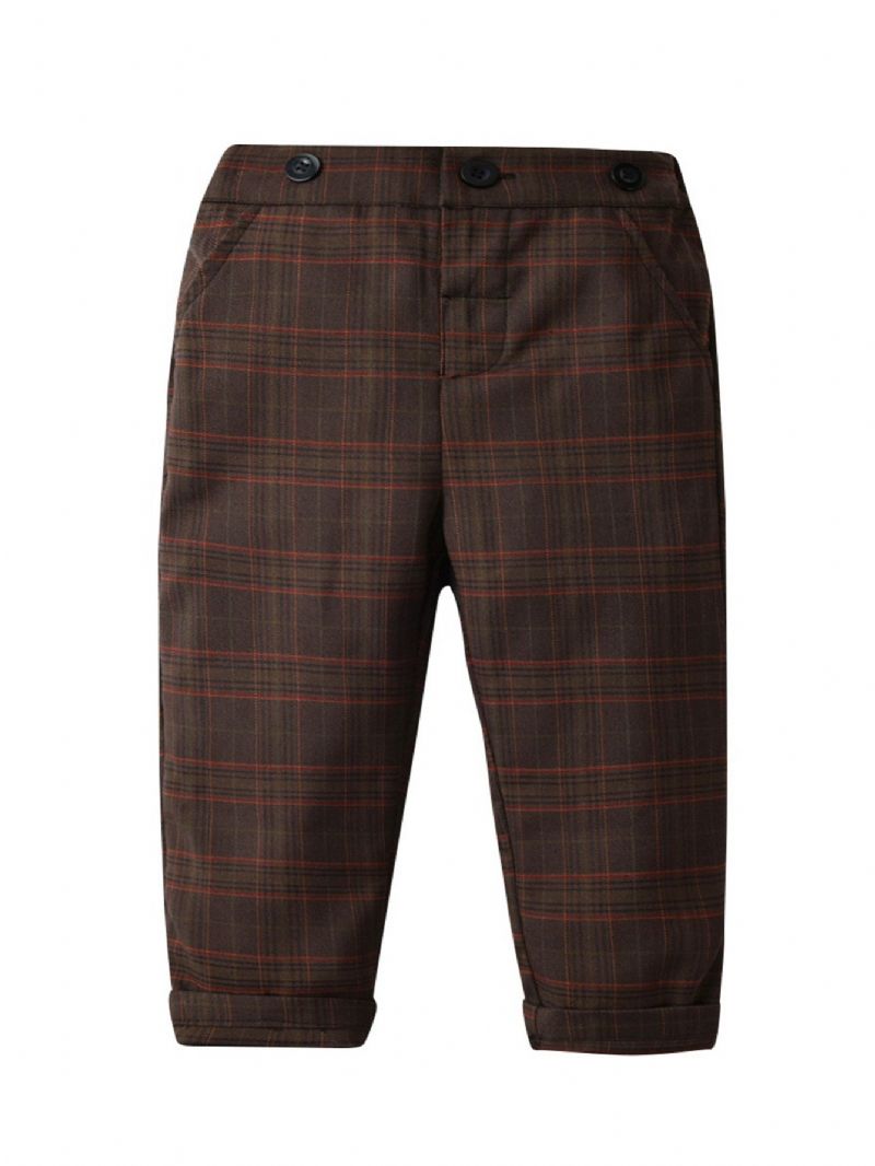 Höst & Vinter Pojkar Casual Gentlemen Gingham Pants