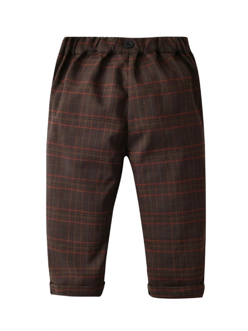 Höst & Vinter Pojkar Casual Gentlemen Gingham Pants