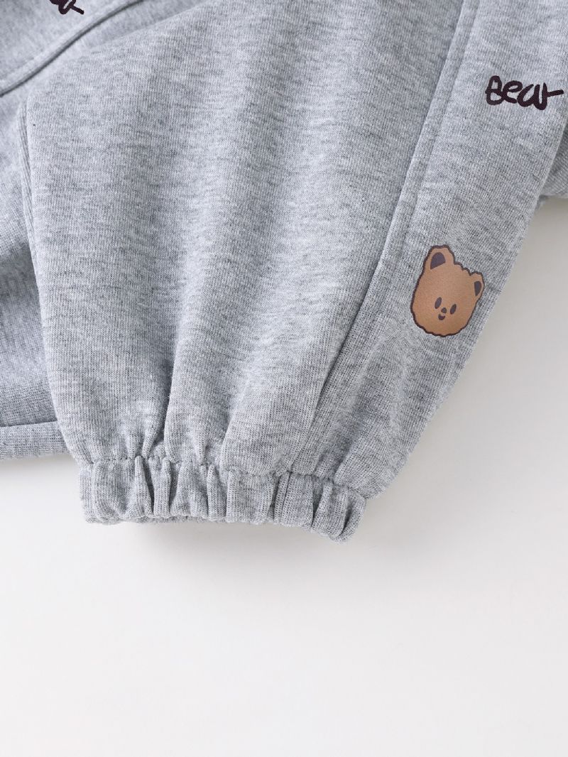 Nya Höst Vinter Pojkar & Flickor Bear Print Casual Byxor