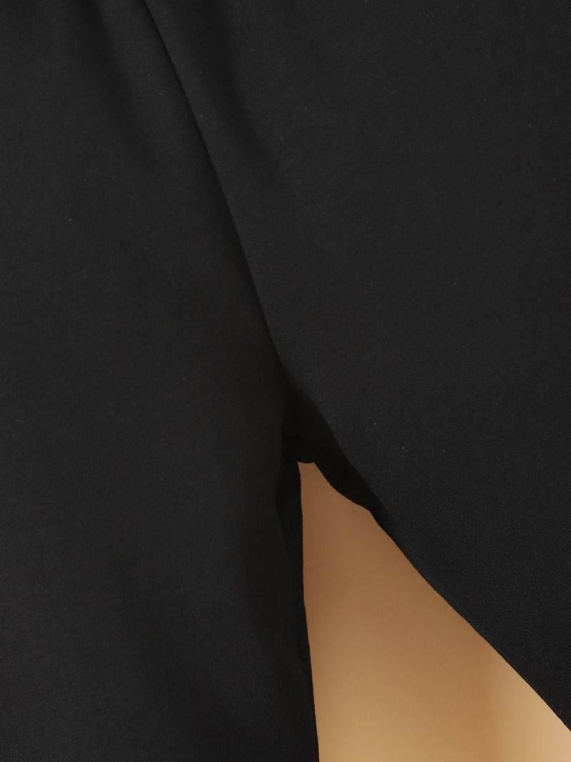 Pojkar Contrast Black Long Leg Scrunch Sweatpants