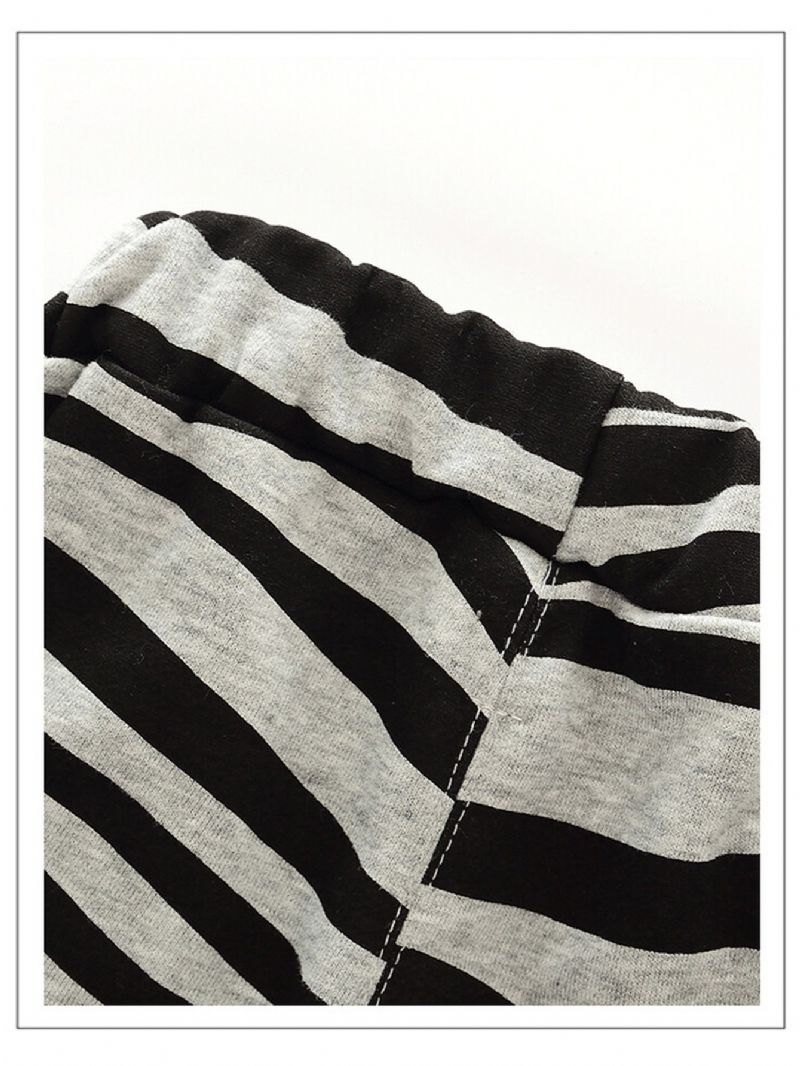 Pojkar Home Zebra Knit Pants Höst Vinter Nyhet